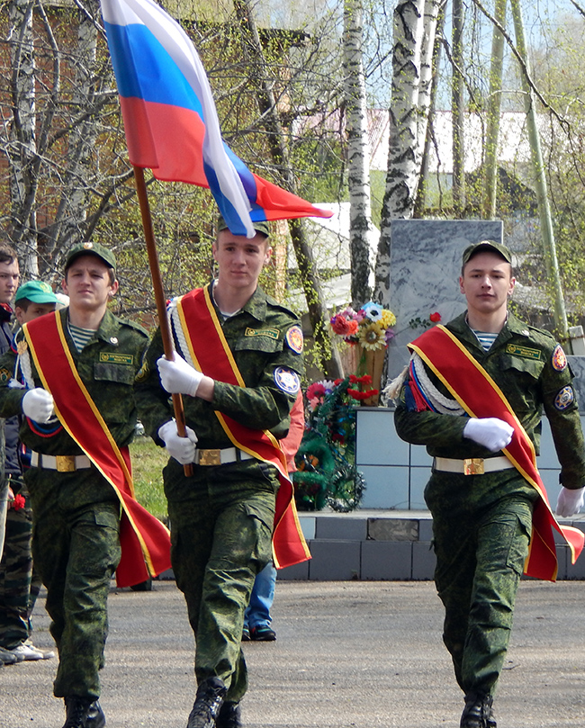 знамённая группа &quot;Русича&quot;.